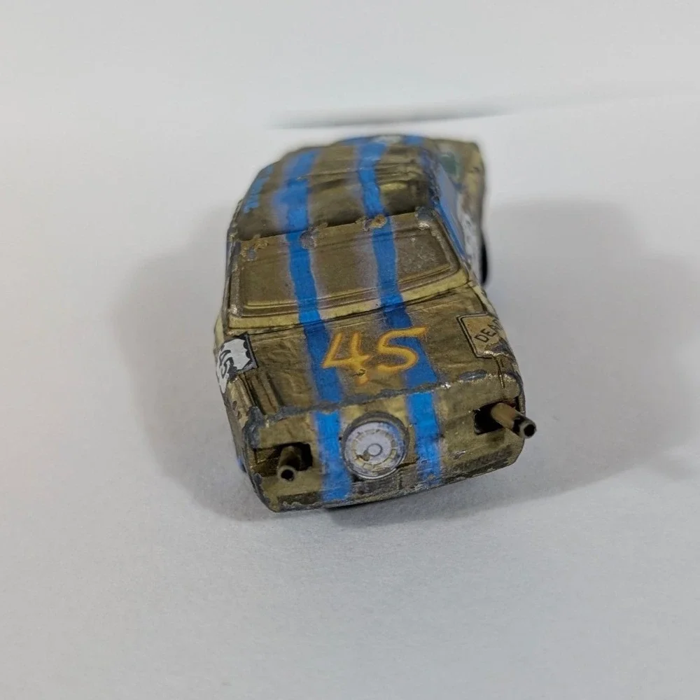 Disney Pixar Cars Mattel T-Bone Demolition Derby Diecast Vehicle 45 Gold Blue
